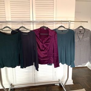 5 Ann Taylor Dress Shirts Like New